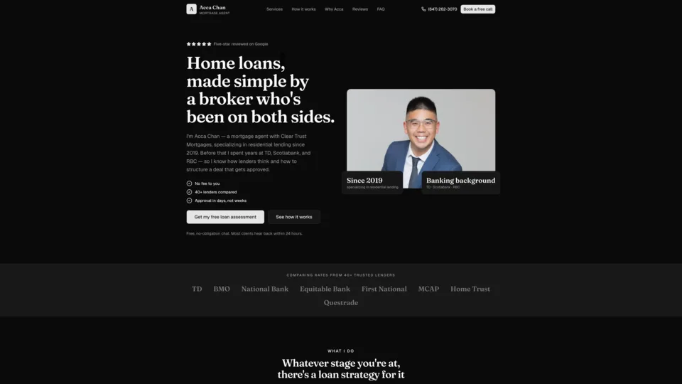 Approved by Acca — Mortgage Agent Landing Page