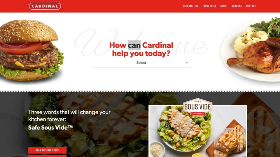 Cardinal Meats & Food Service — Website & CMS