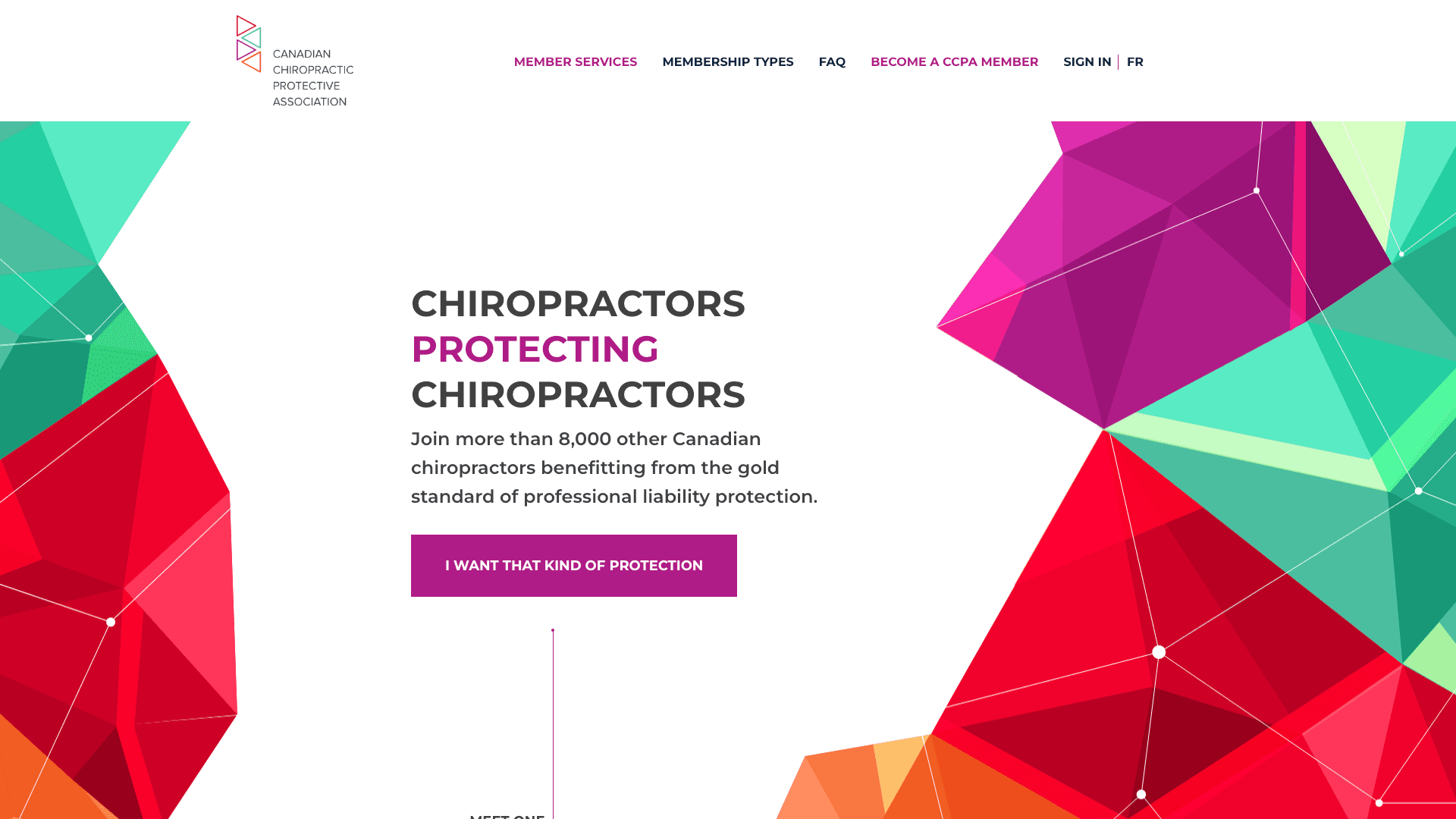 Canada Chiropractic Protective Association — Website & CMS