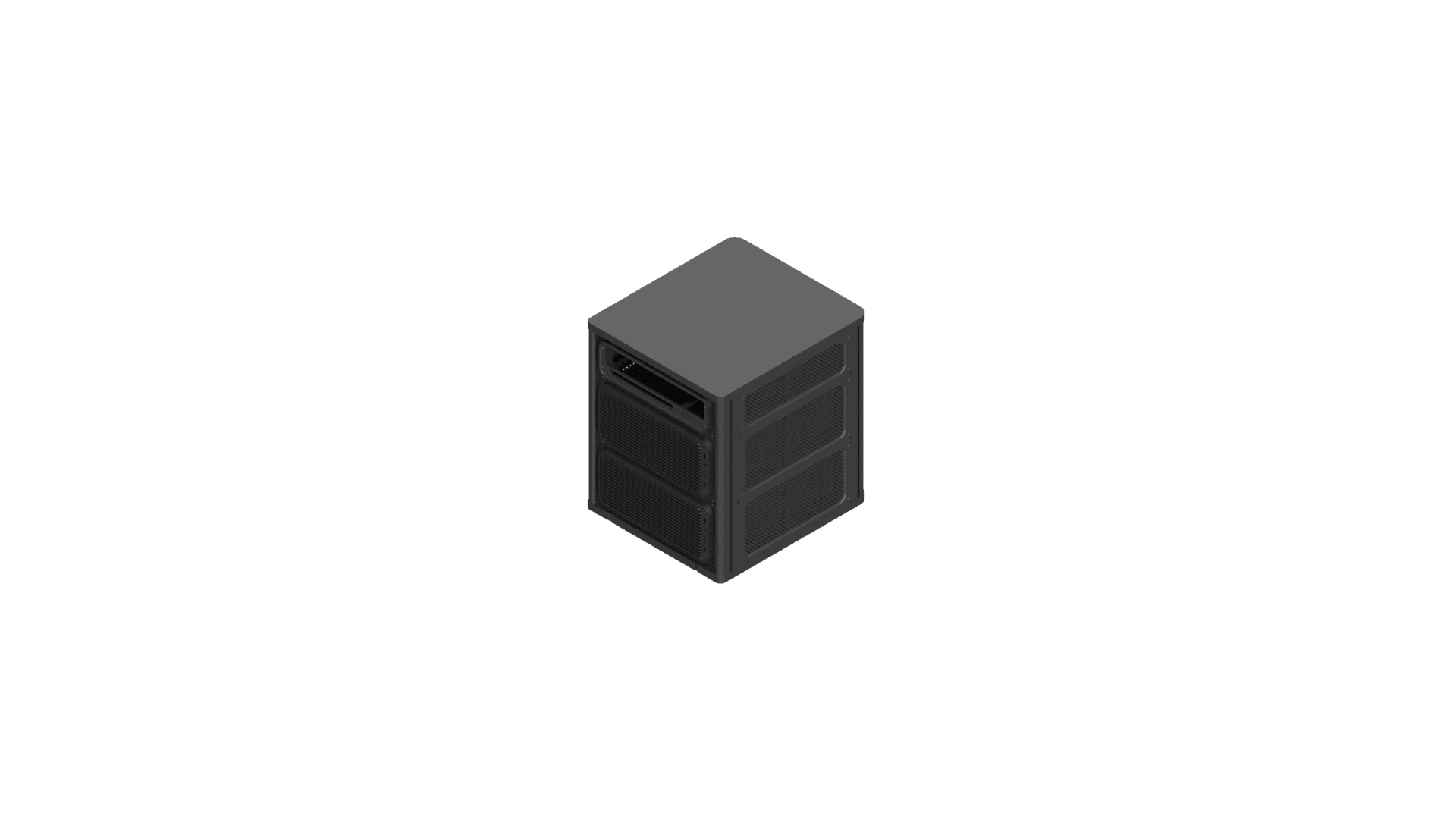 3D Modeling — Bekant Server Rack (Installed)