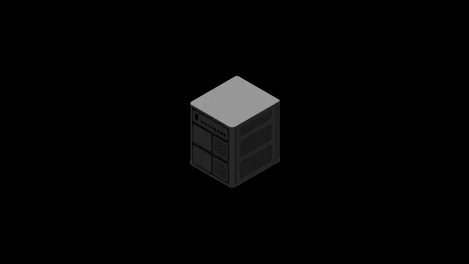 3D Modeling — Bekant Server Rack for NAS and SFF Servers