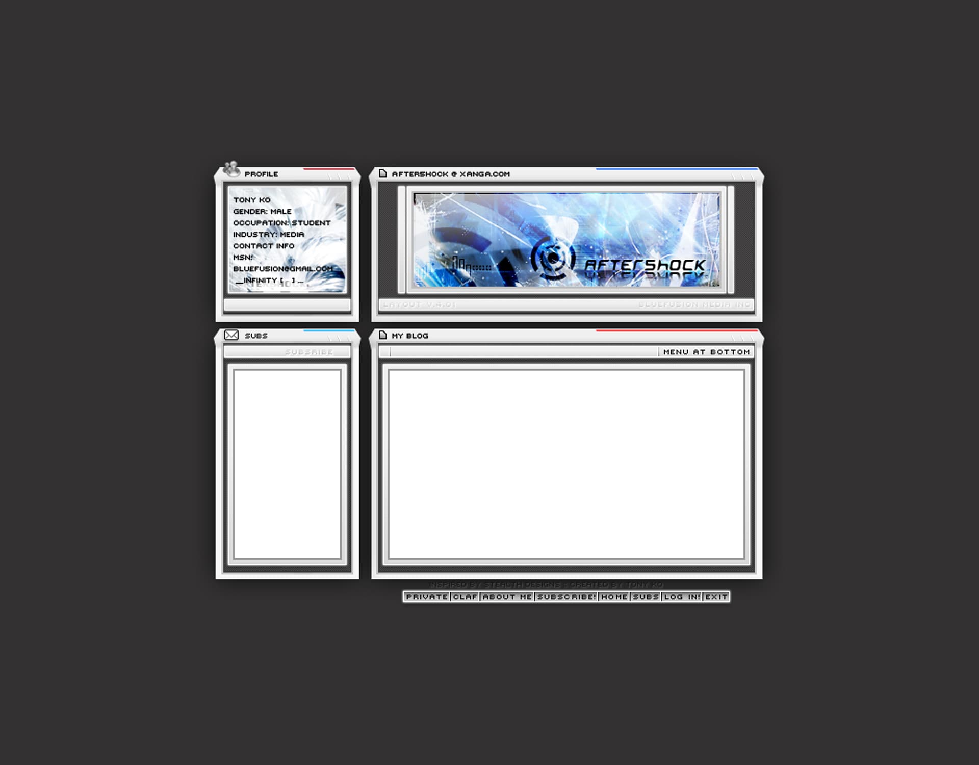 Web 1.0 Era — Xanga Theme