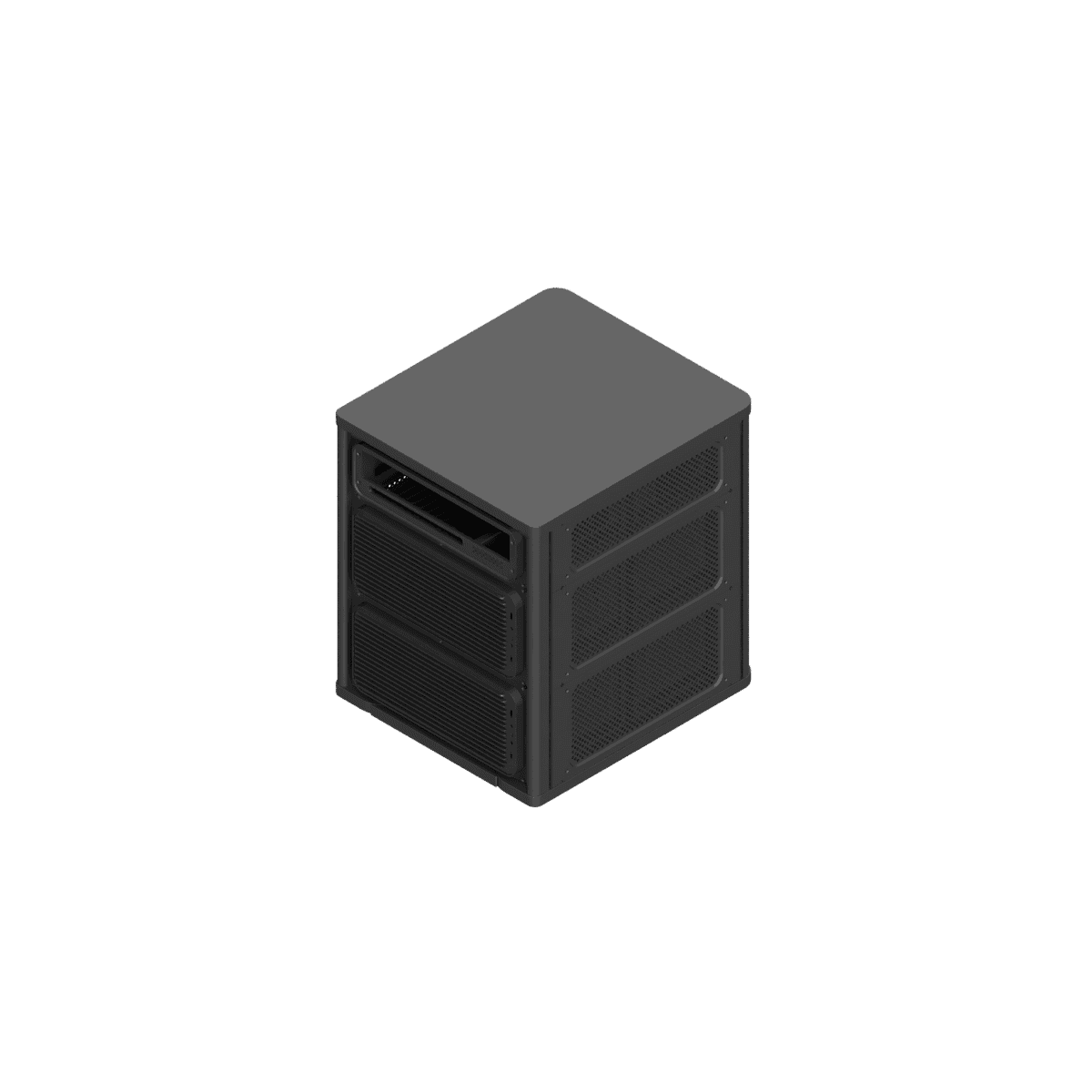 3D Modeling and Industrial Design - Bekant Server Rack for NAS, SFF Servers, serving LLM and Docker Apps with UPS protection