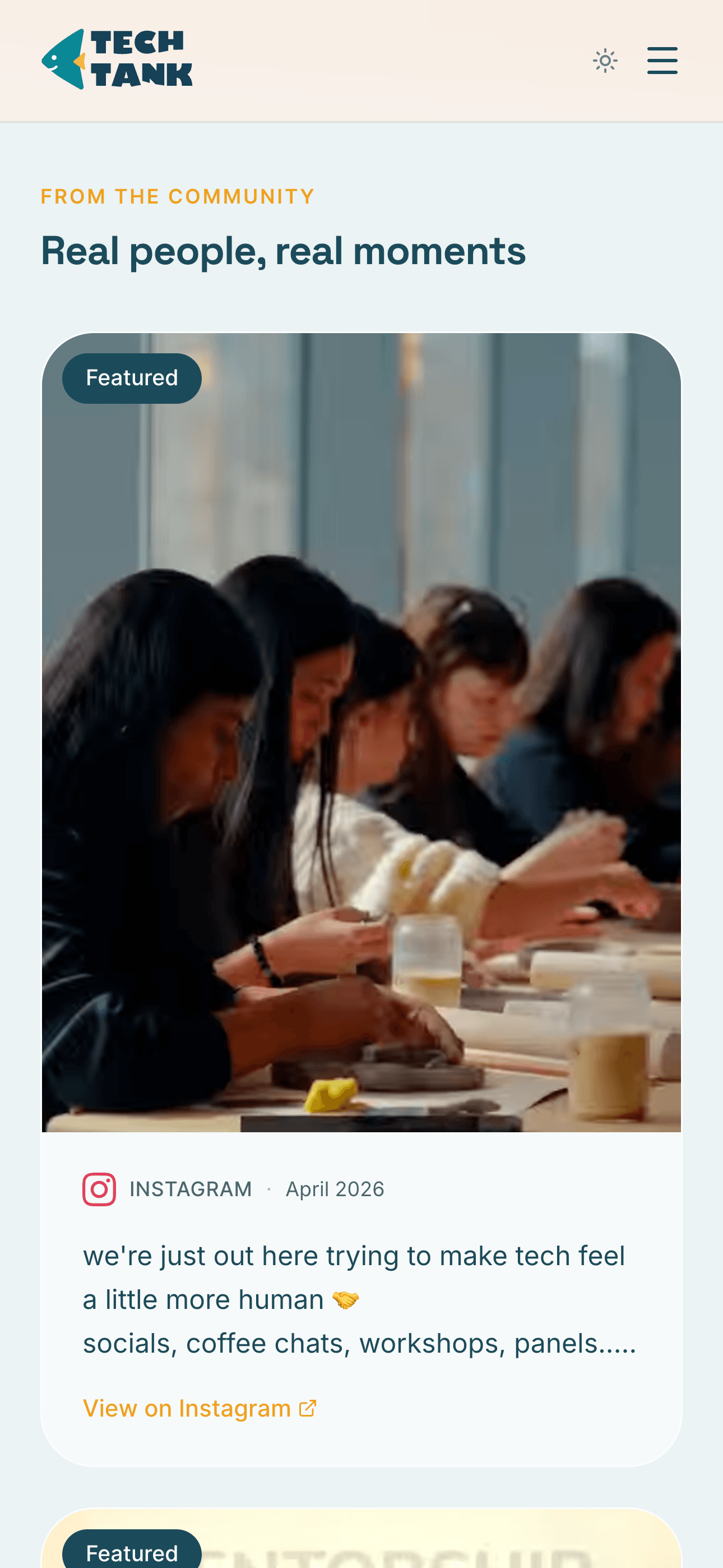 TechTank Toronto - Website Redesign Mobile