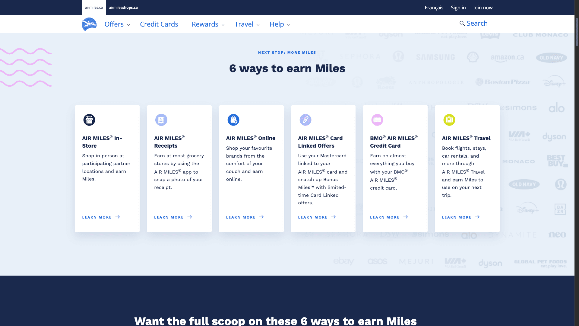 Air Miles Landing Portal — 6 Ways to Earn