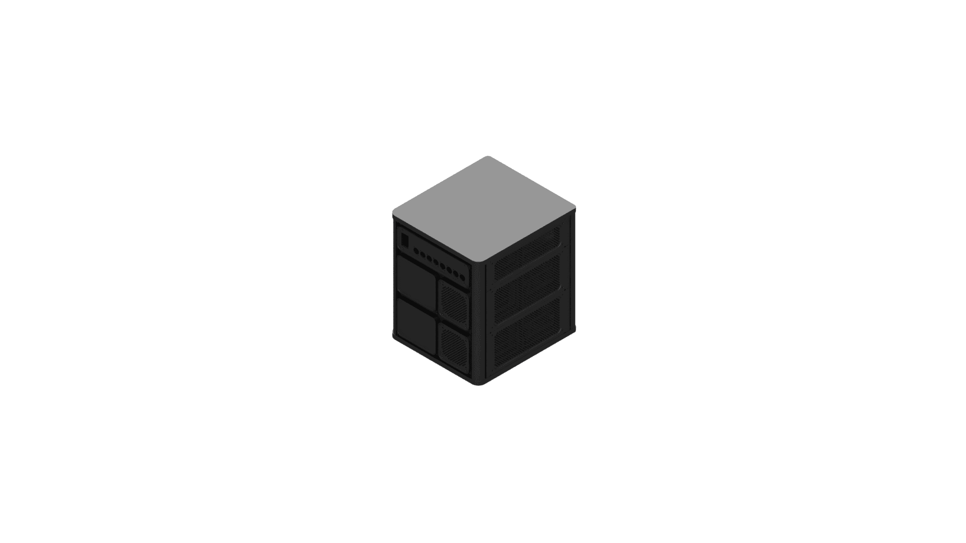3D Modeling — Bekant Server Rack for NAS and SFF Servers