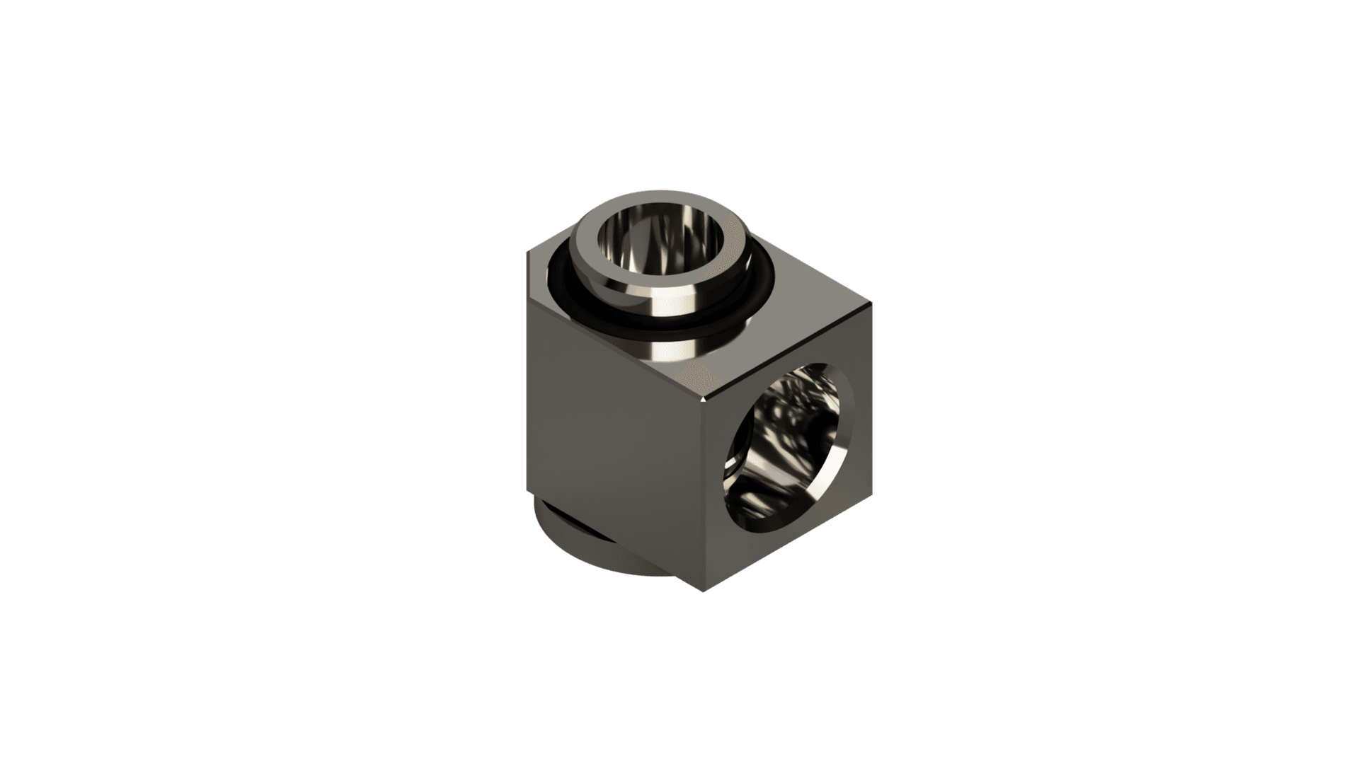 3D Modeling — Koolance Fitting 90 Degree Low Profile