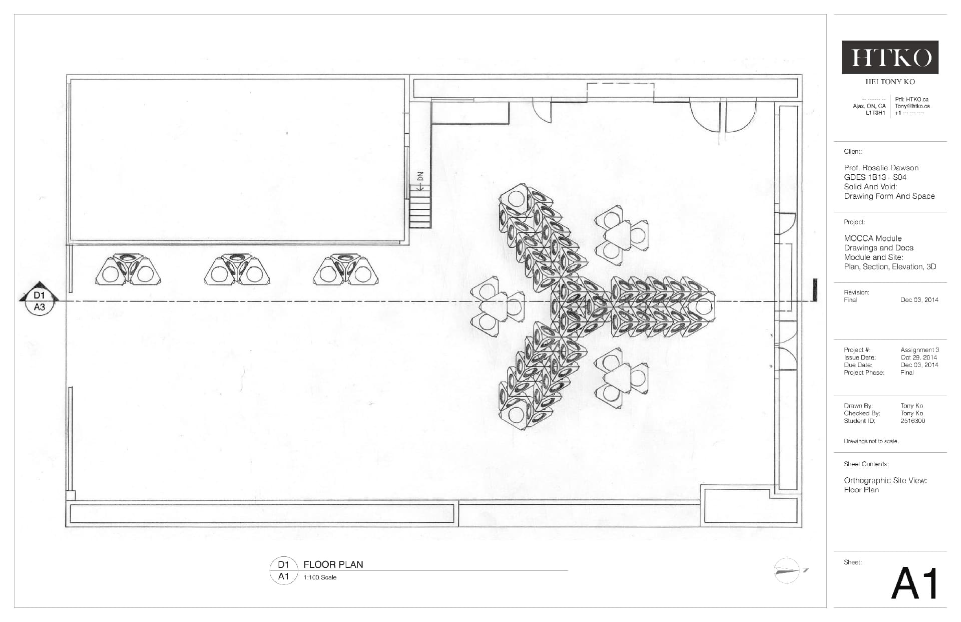 Interior & Architecture Design — Museum of Contemporary Canadian Art Drawings