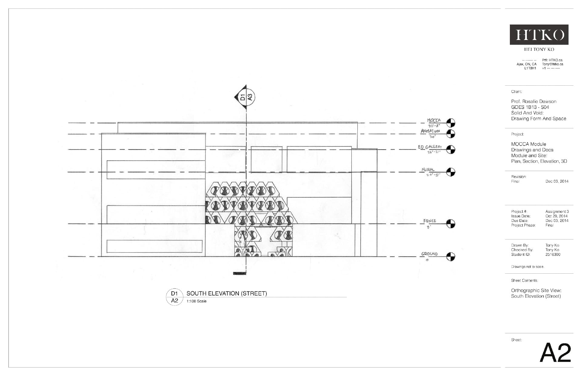 Interior & Architecture Design — Museum of Contemporary Canadian Art Drawings