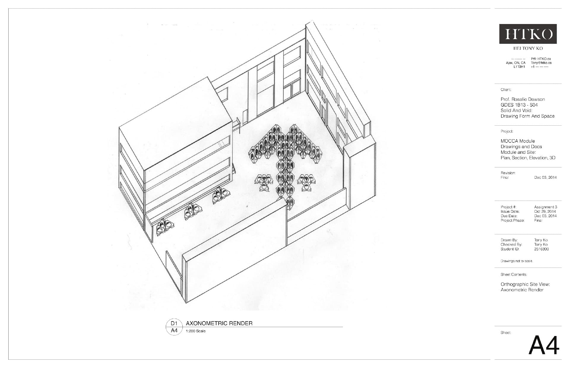 Interior & Architecture Design — Museum of Contemporary Canadian Art Drawings