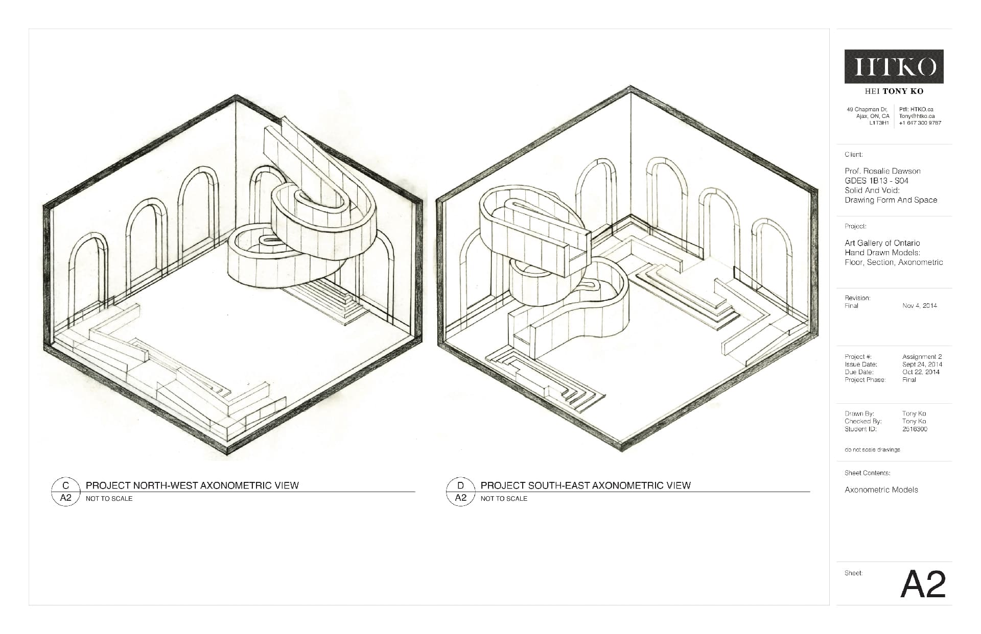 Interior & Architecture Design — AGO Staircase Technical Drawing
